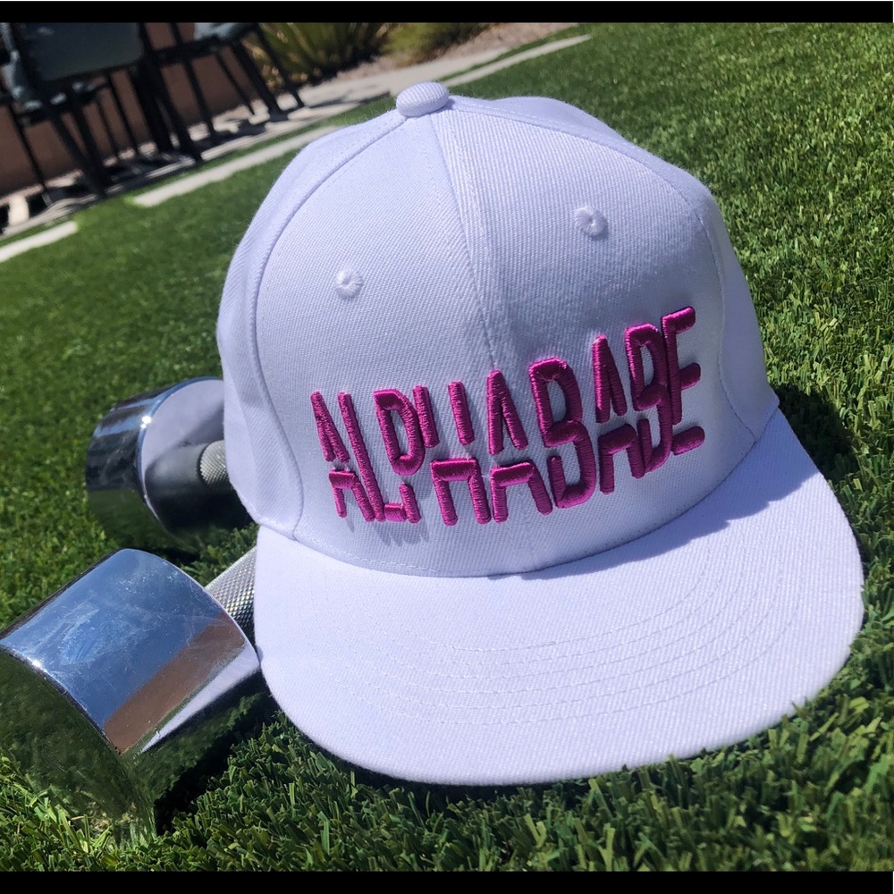 White adjustable SnapBack ALPHABABE hat